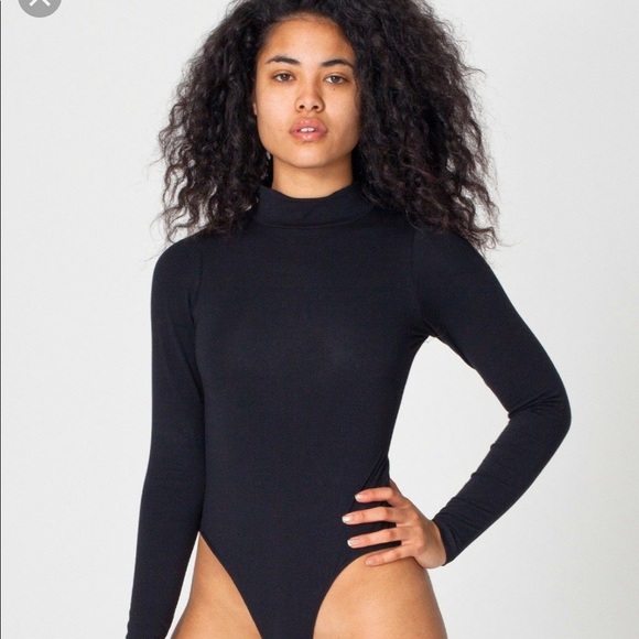 long sleeve mock neck bodysuit